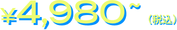 ￥4,980～（税込）